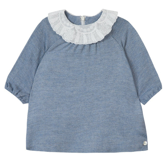 Ruffled Collar Baby Dress