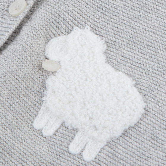 Cotton-Cashmere Sheep Baby Jumpsuit