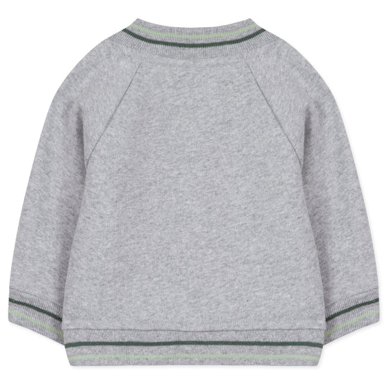 Patch Applique Snap Baby Sweatshirt
