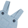 Sky Blue Linen Baby Overalls  - FINAL SALE