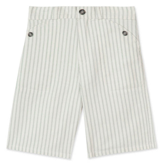 TARTINE ET CHOCOLAT Sea Green Striped Shorts