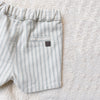 Sea Green Striped Baby Shorts