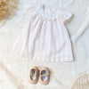 Peach Fuzz Striped Baby Dress