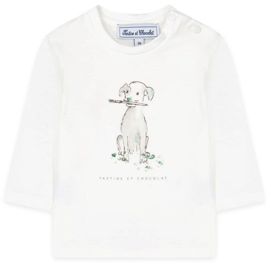 TARTINE ET CHOCOLAT Painter Puppy Baby T-shirt