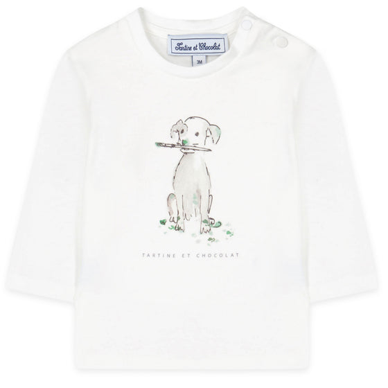 Painter Puppy Baby T-shirt