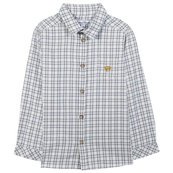 Button-Down Plaid Shirt