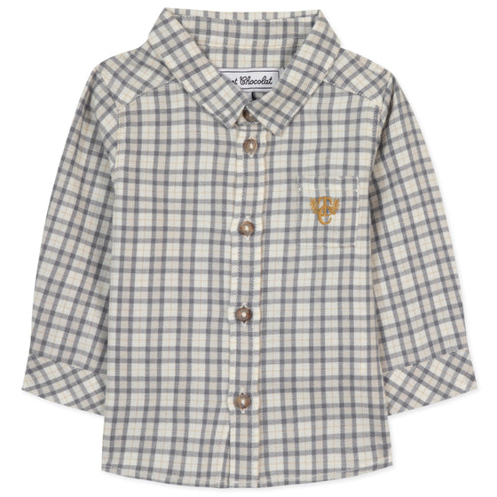 Button-Down Plaid Baby Shirt