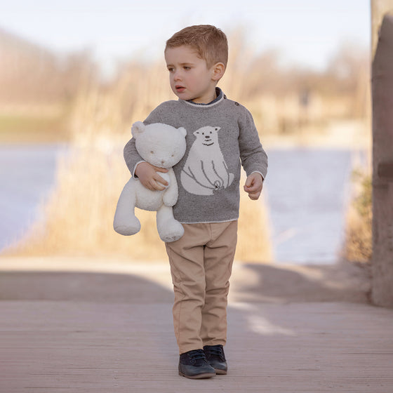 Polar Bear Baby Sweater