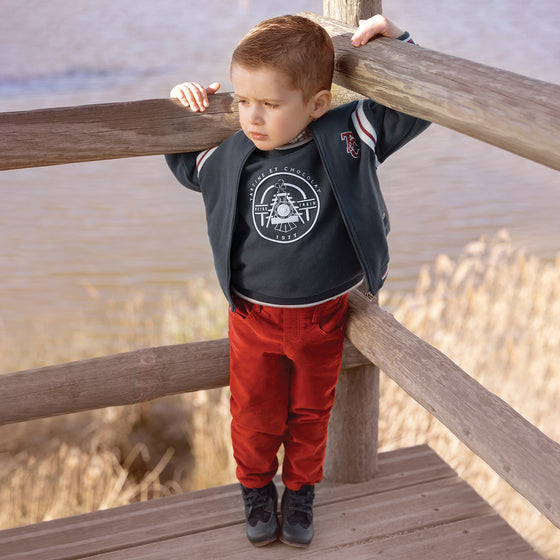 Retro Train Baby Sweatshirt