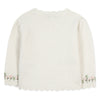 Pocket Petals Baby Cardigan - White