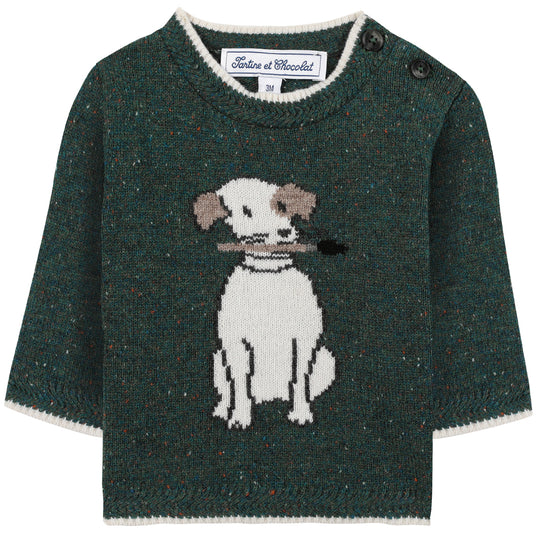 TARTINE ET CHOCOLAT Painter Puppy Baby Sweater