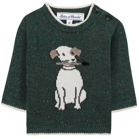 Painter Puppy Baby Sweater