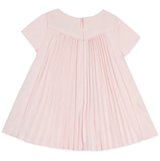 Pale Pink Pleated Baby Dress