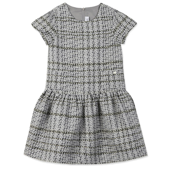 TARTINE ET CHOCOLAT Storm Green Jacquard Party Dress