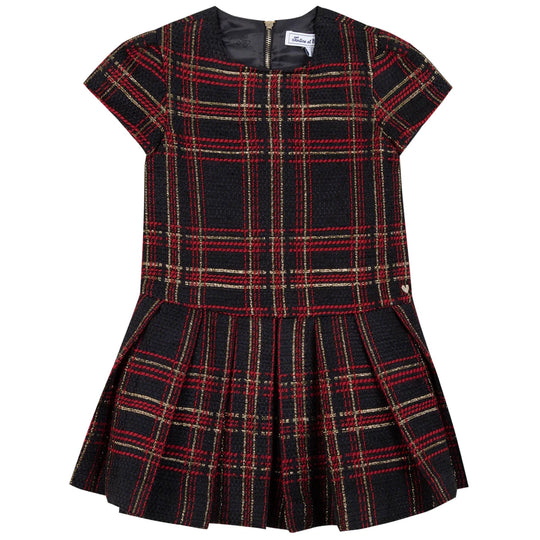 TARTINE ET CHOCOLAT Golden-Thread Jacquard Party Dress