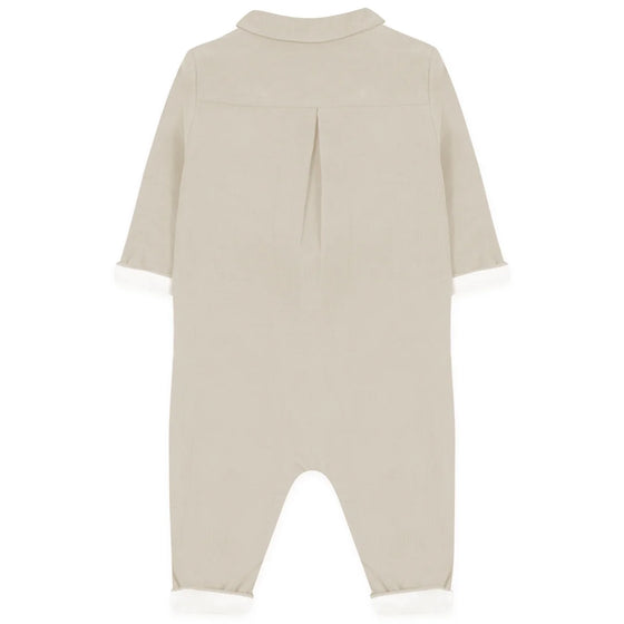 Velvet Sand Corduroy Baby Jumpsuit