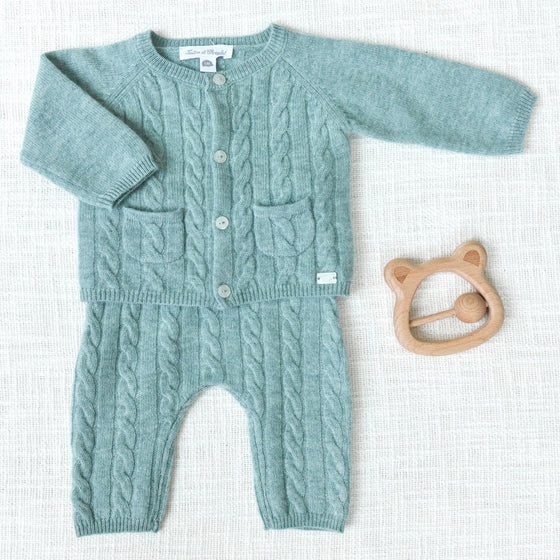 Cashmere Blend Knit Baby Set