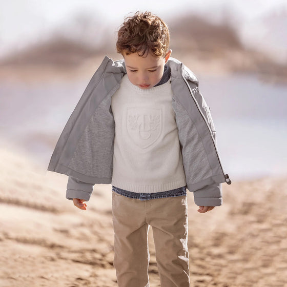 Classic Grey Baby Puffer Coat