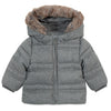 Faux Fur Hood Baby Puffer Coat