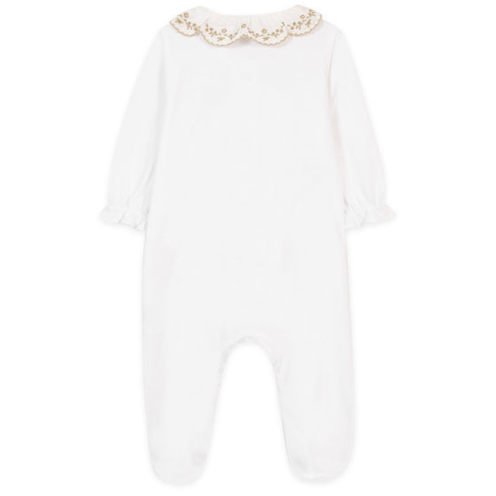 Golden Lace Baby Pajamas