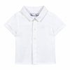 TARTINE ET CHOCOLAT Short Sleeve Baby Chemise - Blanc
