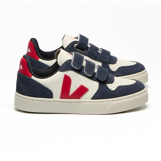 VEJA V-10 Chromefree Leather Sneakers - Nautical