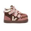 VEJA V-10 Winter Fleece Suede Sneakers - Walnut Bark