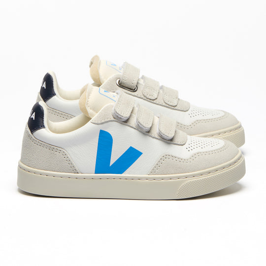 VEJA V-90 O.T. Leather Sneakers - Aegean Blue