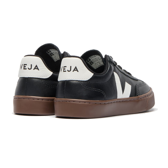 VEJA Volley Leather Sneakers - Black Bark
