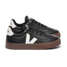  VEJA Volley Leather Sneakers - Black Bark