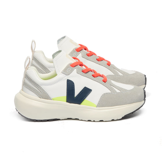 VEJA Canary Leather Sneakers - Neon Nautical