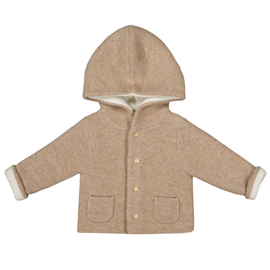 LES LUTINS Vivien Cashmere Jacket - Hazelnut