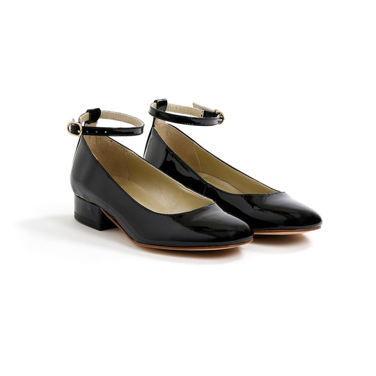 BONPOINT Mini Heel Patent Buckle Shoes