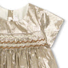 Maruska Golden Smocked Baby Dress