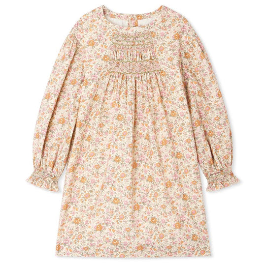 BONPOINT Divine Smocked Liberty Garden Dress
