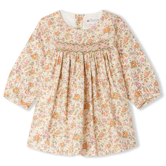 BONPOINT Felicie Smocked Liberty Garden Dress