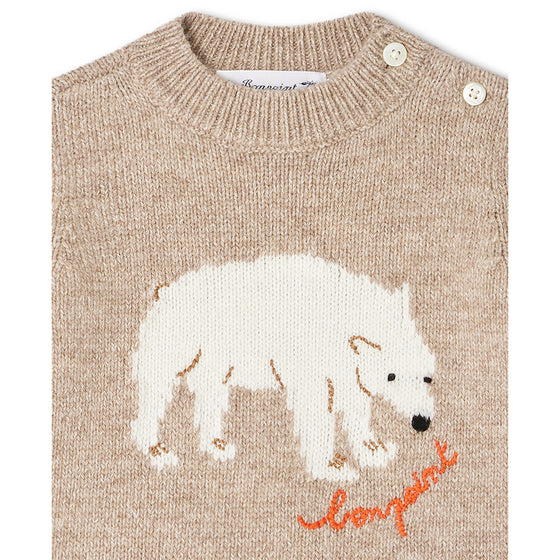 Almire Polar Bear Baby Sweater