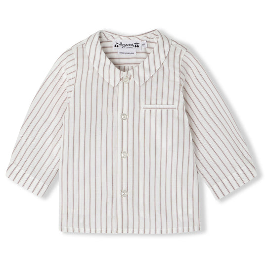 BONPOINT Boubou Striped Baby Dress Shirt
