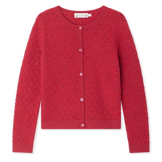 BONPOINT Garancie Cardigan - Cerise