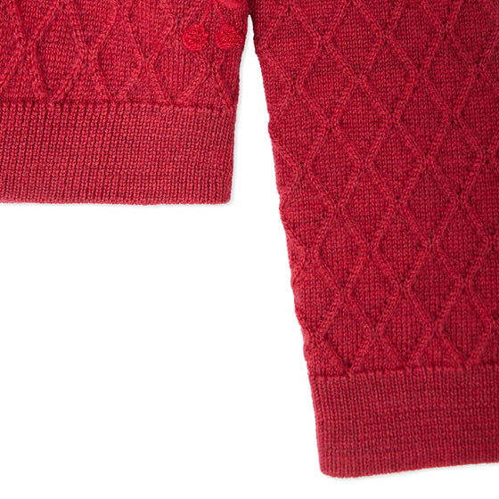 BONPOINT Garancie Cardigan - Cerise