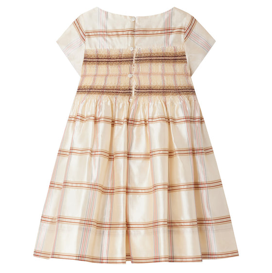 BONPOINT Duchesse Party Dress - Carreaux Ecru