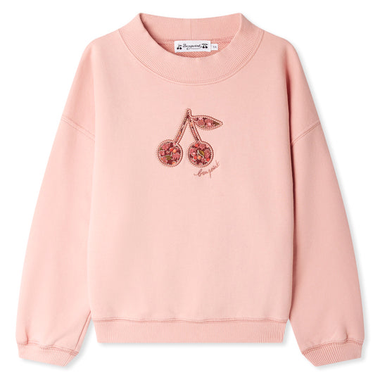 BONPOINT Bart Cherry Sweatshirt - Pink Rose