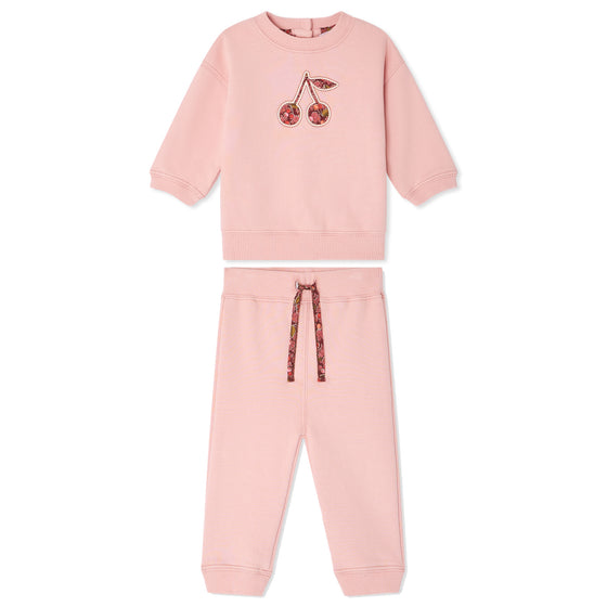 BONPOINT Dahlia Soft Baby Set - PInk Rose