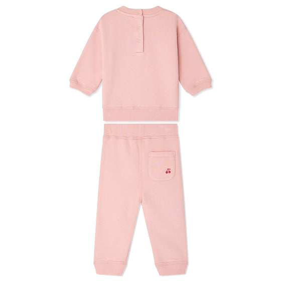 BONPOINT Dahlia Soft Baby Set - PInk Rose