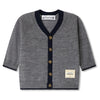 BONPOINT Teotim Baby Cardigan - Grey Melange