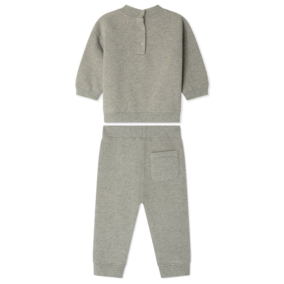BONPOINT Soft Melange Baby Set - Vert De Gris