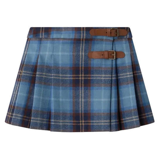 BONPOINT Molk Skirt - Ecossais Marine