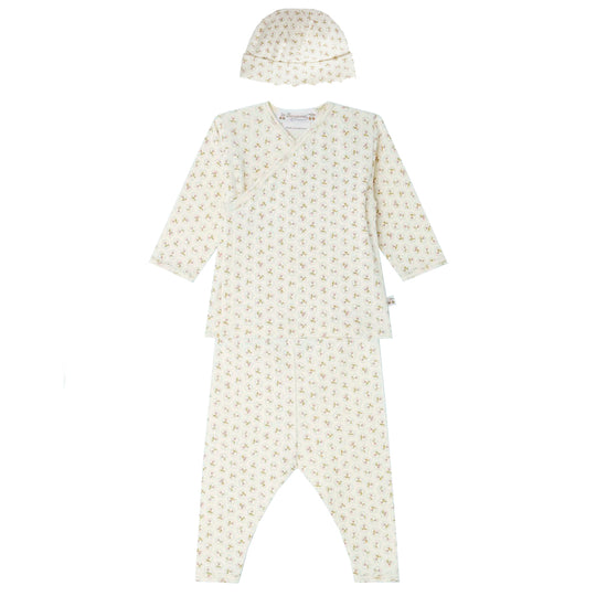 BONPOINT Timao Outfit and Hat Set - Rose Fane