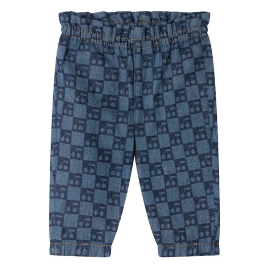 BONPOINT Luciole Soft Chambray Pant - Cherry