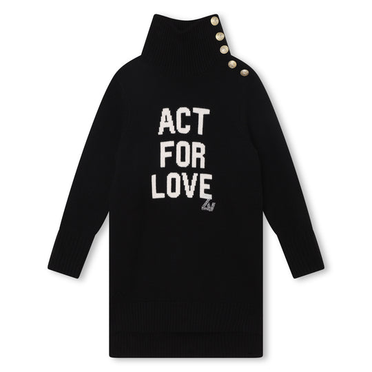ZADIG & VOLTAIRE Love Embroidered Sweater Dress
